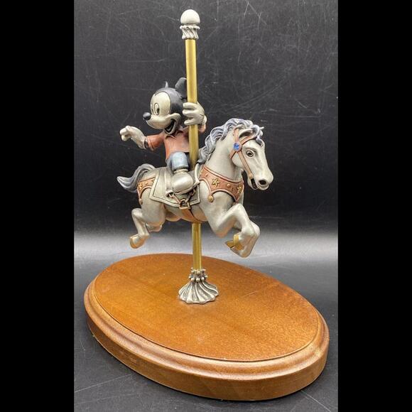 Chilmark Disney ~ Mickey & Minnie Mouse Carousel Ride LE Pewter Figurines - Picture 3 of 9